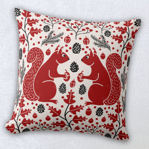 Coussin Forêt de bois de cerfs-volants