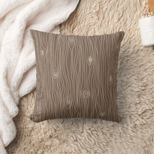 Coussin Forêt de bois rustique fantaisiste (Couverture)