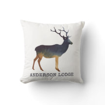 Forêt de cerfs, aquarelle avec nom