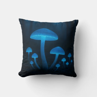 Coussin Forêt de champignons bioluminescents