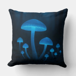Coussin Forêt de champignons bioluminescents