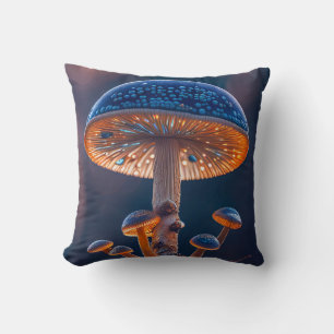 Coussin Forêt de champignons Calme Nature paisible Zen
