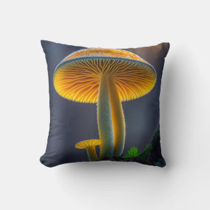 Coussin Forêt de champignons Calme Nature paisible Zen