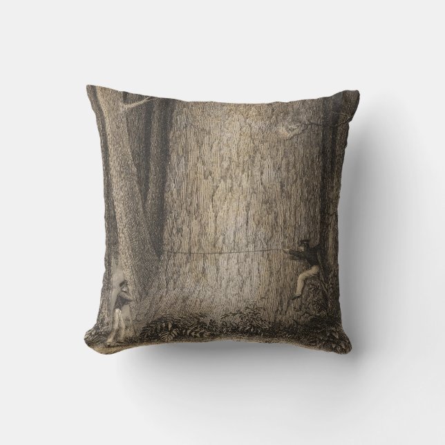 Coussin Forêt de pin, Orégon (Recto)