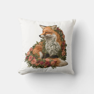 Coussin Forêt de renard brodé