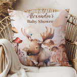 Coussin Forêt de verdure mignonne Animaux Baby shower des<br><div class="desc">Améliorez l'ambiance confortable de votre baby shower avec notre papillon champignons Baby shower de la nature Jetez l'oreiller. Cette adorable coussin présente un design fantaisiste inspiré de la forêt enchanteresse, ornée de papillons délicats, de charmants champignons et d'une végétation luxuriante. Parfait pour ajouter une touche de charme boisé à vos...</div>