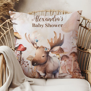 Coussin Forêt de verdure mignonne Animaux Baby shower des