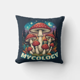Coussin Forêt Enchantée Art Champignon