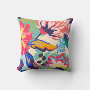 Coussin Forêt et rose