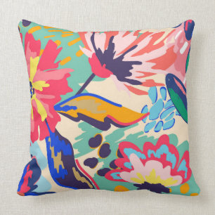 Coussin Forêt et rose