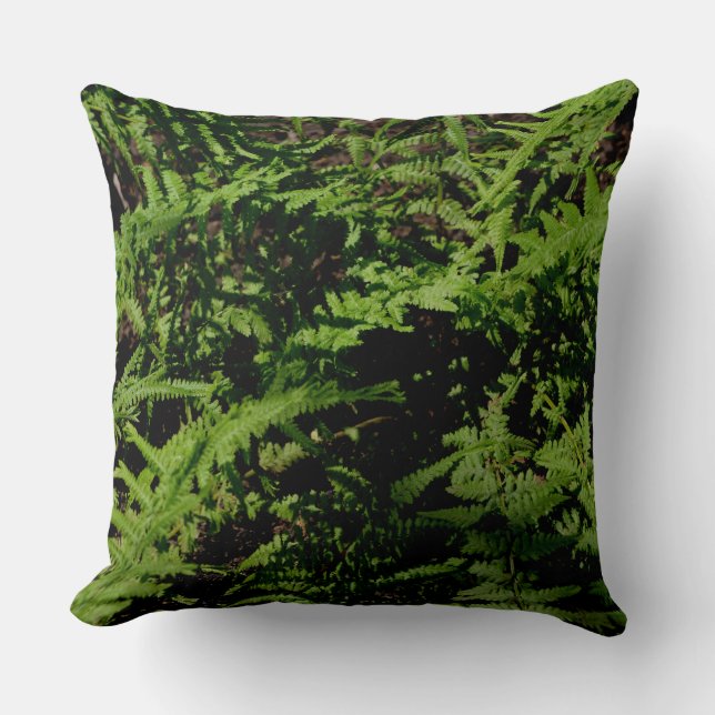 Coussin Forêt Fermes boho rustique verdure (Recto)