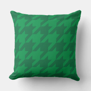 Coussin Forêt Green Houndstooth