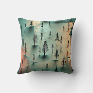 Coussin Forêt hivernale