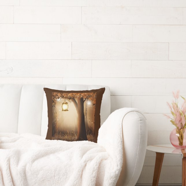 Coussin Forêt magique avec lumières des fées (Canapé)