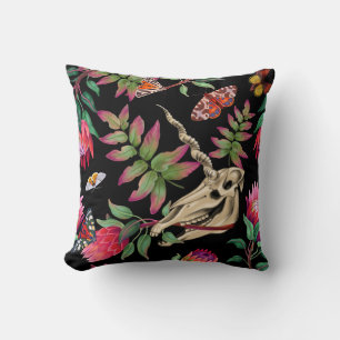 Coussin Forêt magique Unicorn Motif foncé.