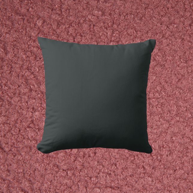 Coussin Forêt-Noire Vert couleur solide (Créateur téléchargé)