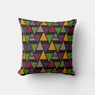 Coussin forêt topique sombre