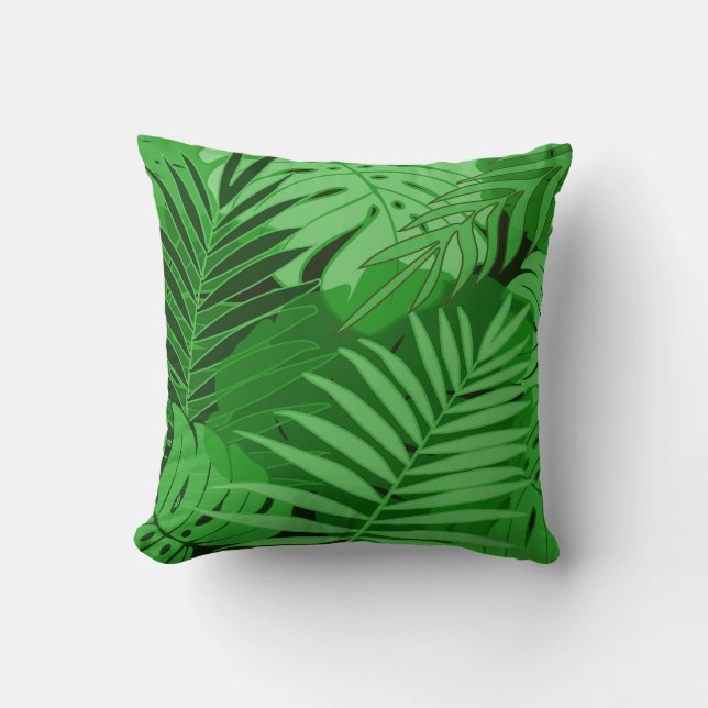 Coussin Forêt tropicale #3 (Recto)