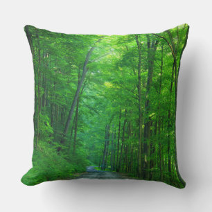 Coussin Forêt verte