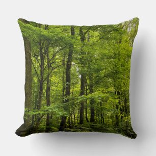 Coussin Forêt verte