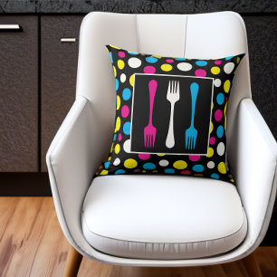 Coussin Forêts et Pois Ultra Mod Pop