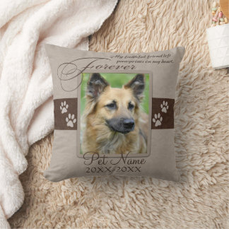 Coussin Forever Love Pet Sympathy Custom