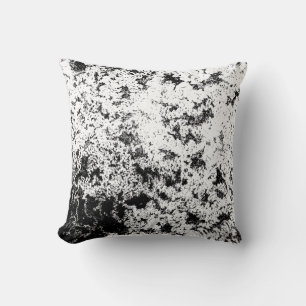 Coussin Formation de "nuages" Abstraits noirs et blancs