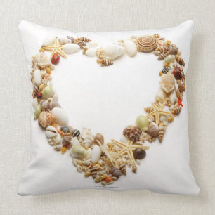 Coussin Forme assortie de coeur de forme de coquillages
