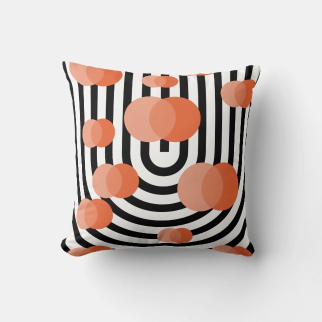 Coussin Forme de cercle géométrique mignon Diagramme de Ve (Recto)