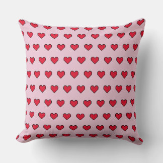 Coussin Forme de coeur mignonne pixélisée