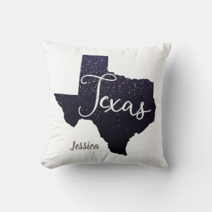 Coussin Forme d'état des étoiles de nuit Texas