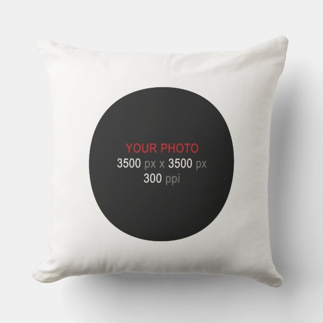 Coussin Forme ronde Créations personnelles 20 pouces (Recto)