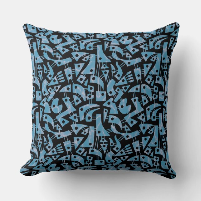 Coussin Formes Abstraites 180318 - Piscine (Recto)