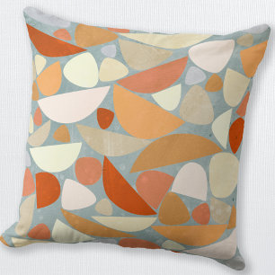 Coussin Formes Abstraites orange