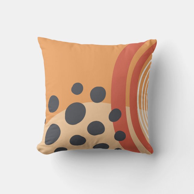 Coussin formes artistiques bohème Abstraites (Recto)