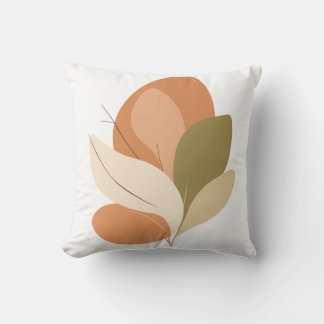 Coussin Formes Botaniques Abstraites