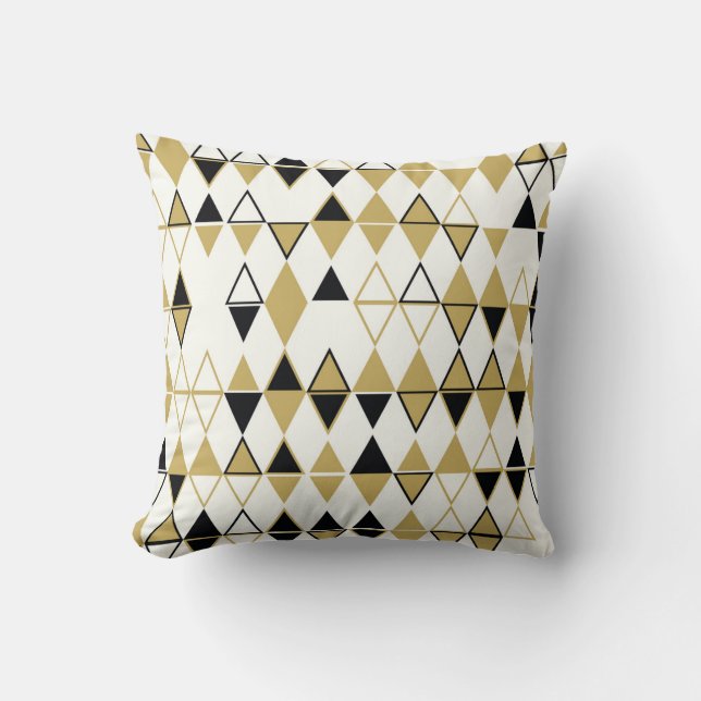 Coussin Formes colorées, motif abstrait géométrique (Recto)