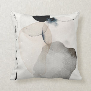 Coussin Formes d'aquarelle Terre Abstraites