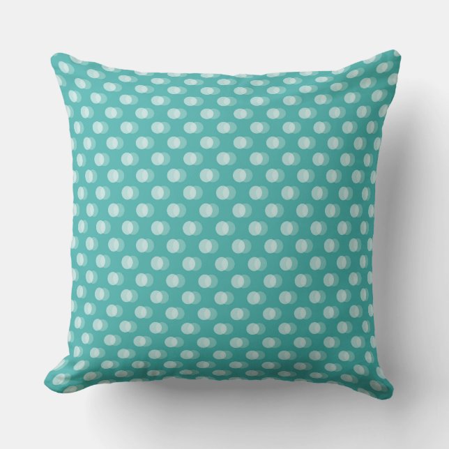 Coussin Formes de croissant diagonales sur un fond sarcell (Recto)