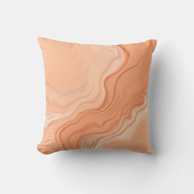 Coussin Formes de flux dans la plage souple Abstraite (Recto)