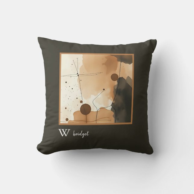 Coussin Formes de flux de terre organique (Recto)