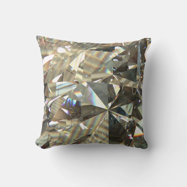 Coussin Formes diamant triangulaire : texture stratifiée. (Recto)