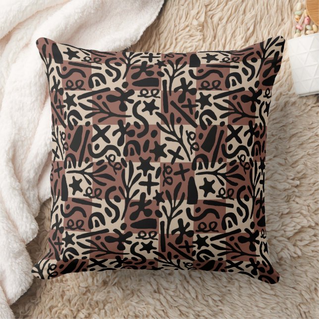 Coussin Formes et Carrés Noirs (Couverture)