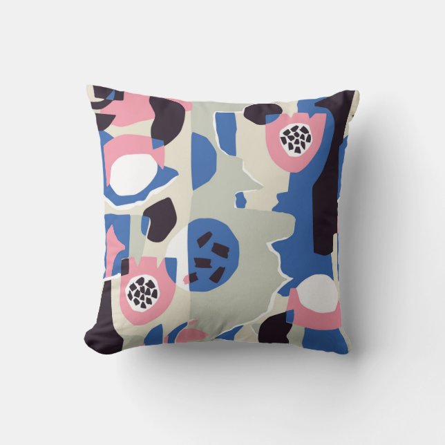 Coussin Formes et lignes colorées (Recto)