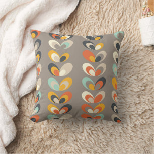 Coussin Formes géométriques colorées rétro – Esthétique mo