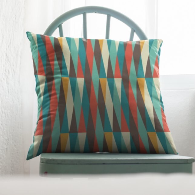 Coussin Formes géométriques du diamant moderne du milieu d (Créateur téléchargé)