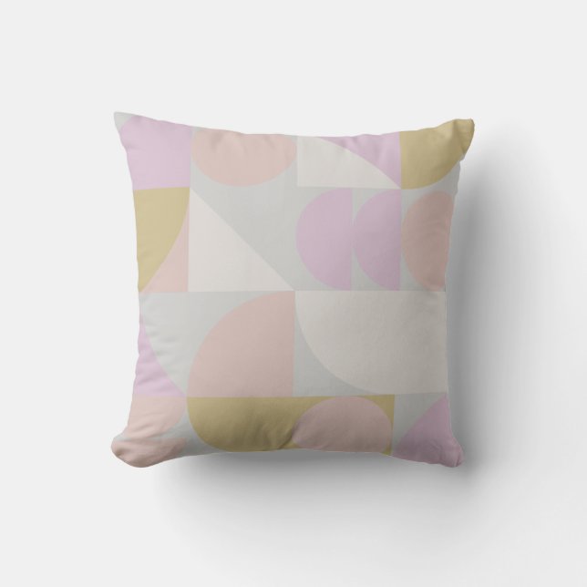 Coussin Formes géométriques modernes Motif en Hiver Pastel (Recto)