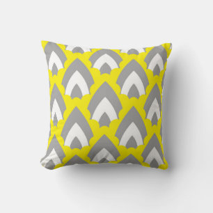 Coussin Formes géométriques rétro-Abstraites de dessin à l