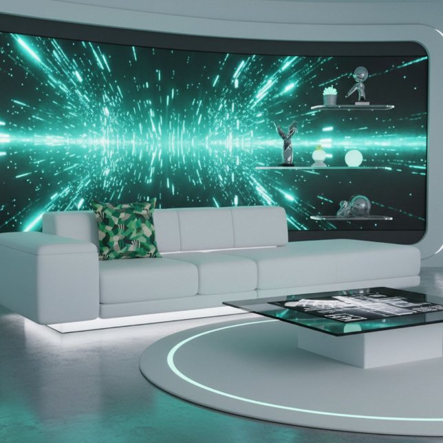 Coussin  Formes modernes abstraites triangles géométriques (Créateur téléchargé)