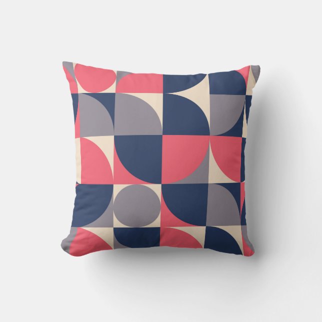 Coussin Formes modernes et motif géométrique transparent e (Recto)